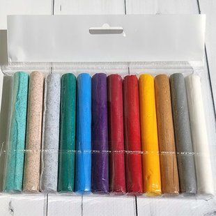 Полимерная глина Lema Glitters Набор 12 цветов / Полімерна глина Lema Glitters Набір 12 кольорів 1048 фото