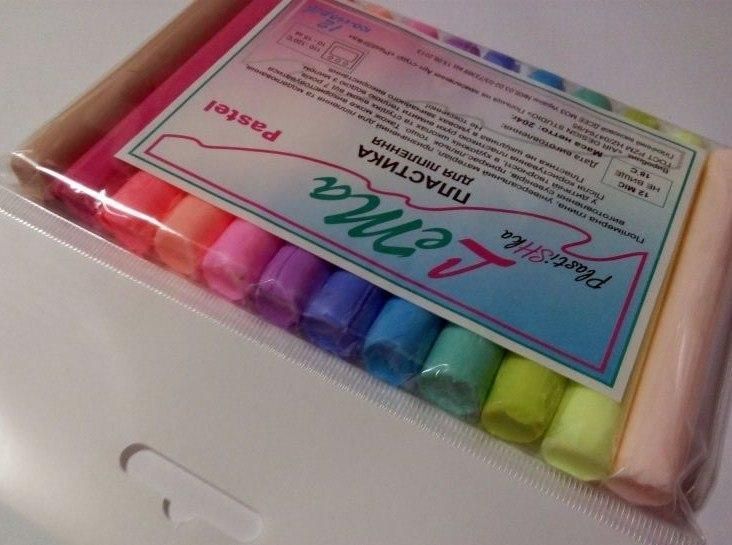 Полимерная глина Lema Pastel Набор 12 цветов / Полімерна глина Lema Pastel Набір 12 кольорів 1030 фото