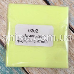 Полімерна глина Пластишка, No0202 лимонний флуоресцентний, 75 г/Полімерна глина Пластишка, No0202 лимонний 75 0202 фото