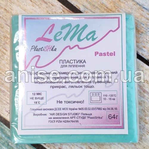 Полимерная глина Lema Pastel №0608 м'ята, 75 г 0608 фото